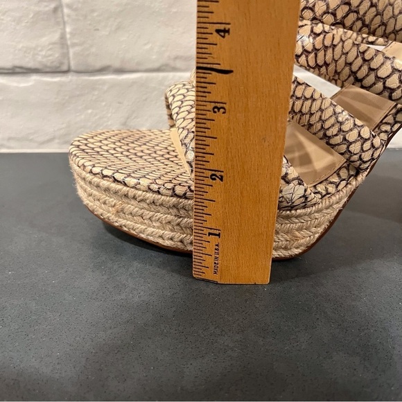 NWT Vince Camuto sz 11 Patrest jute platform heeled sandals - Picture 11 of 13